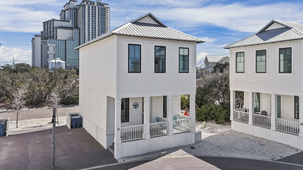 White Two Story House